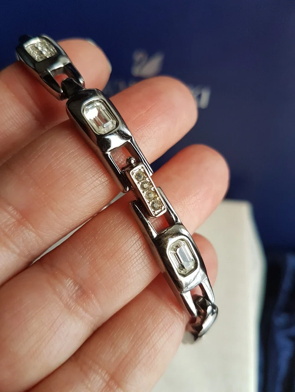 Swarovski authentic gunmetal